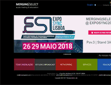 Tablet Screenshot of mergingselect.com